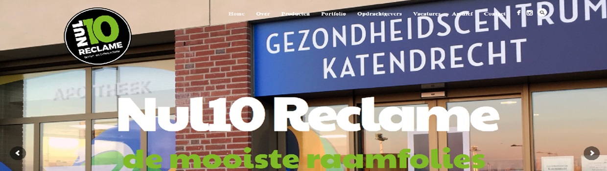 Nul10 Reclame website screenshot